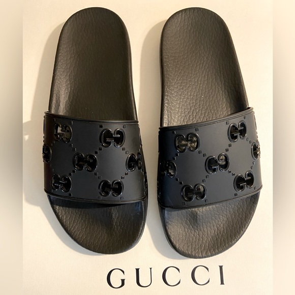 Black Mens Gucci slides size 8/40 - Picture 1 of 7